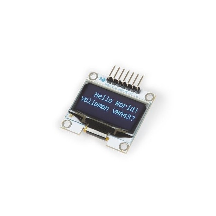 Pantalla OLED azul para Arduino de 1.3" (driver SH1106, SPI)