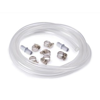 Juego de manguera y accesorios para electroválvula o bomba de agua.