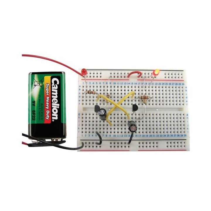 Kit de experimentación electrónica educativo sin soldadura