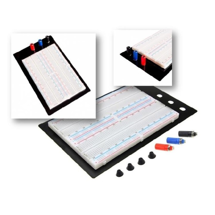 Tablero de pruebas de 1660 contactos protoboard ZY-204