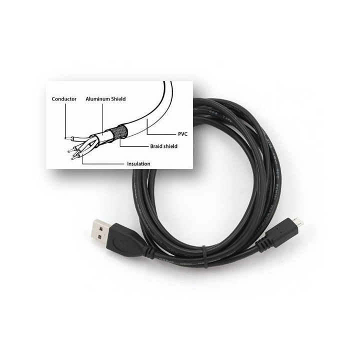 Cable USB GEMBIRD USB 2.0 a micro USB tipo B 1 m