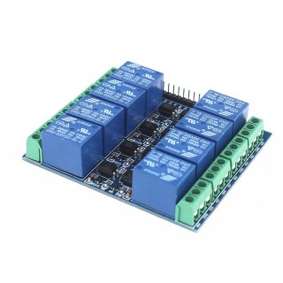 Módulo relé de 4+4 canales en una fila y 5V compatible con Arduino