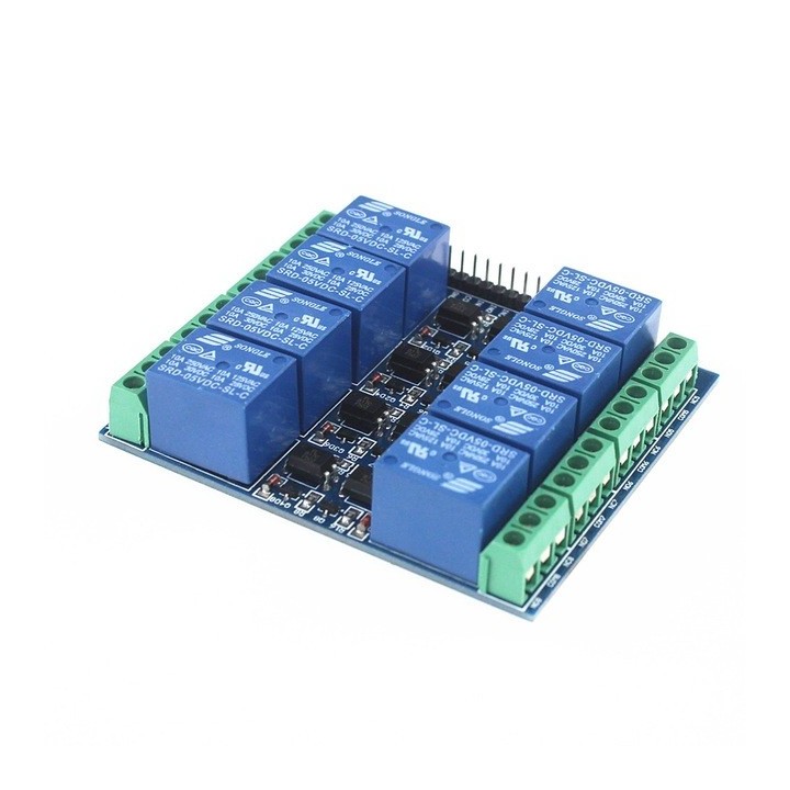 Módulo relé de 4+4 canales en una fila y 5V compatible con Arduino