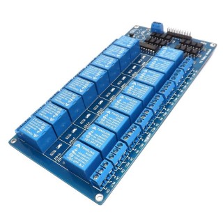 Módulo relé de 16 canales 5-12V compatible con Arduino
