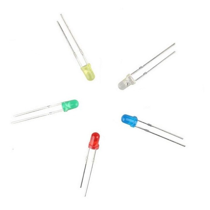 Diodos LED de 3 mm para Arduino varios colores