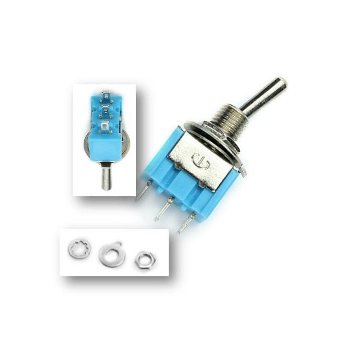 Interruptor de palanca basculante de 3 pines ON1/OFF/ON2