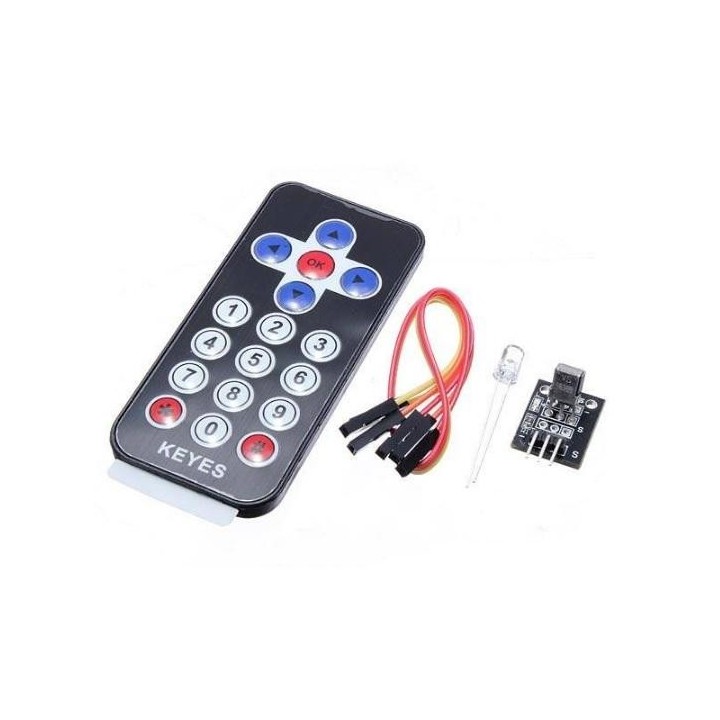 Mini kit de control remoto inalámbrico por infrarrojos para Arduino