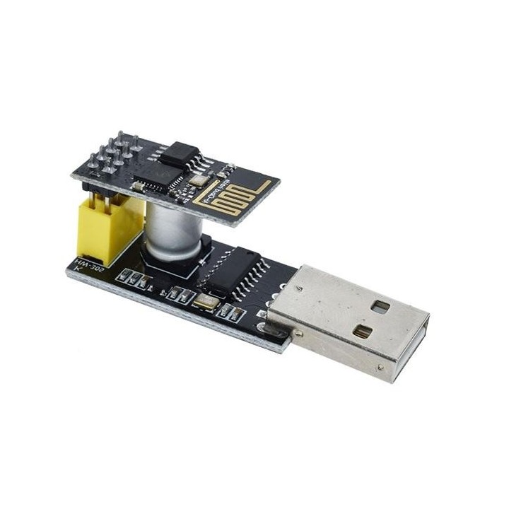 Adaptador USB a módulo de placa de wifi ESP8266 en serie ESP-01 y ESP-01S