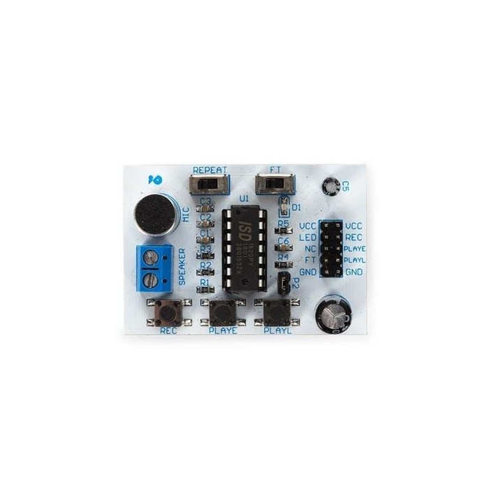 Módulo grabador y reproductor de voz ISD1820compatible con Arduino