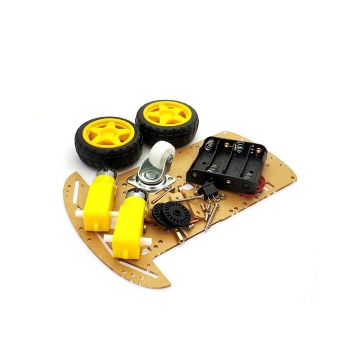 Chasis 2WD de coche inteligente para Arduino DIY. Smart Car Robot Kit  de dos ruedas con Codificador de Velocidad