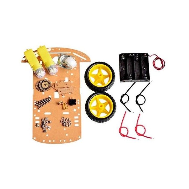 Chasis 2WD de coche inteligente para Arduino DIY. Smart Car Robot Kit  de dos ruedas con Codificador de Velocidad