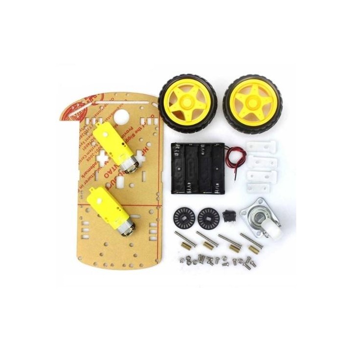 Chasis 2WD de coche inteligente para Arduino DIY. Smart Car Robot Kit  de dos ruedas con Codificador de Velocidad