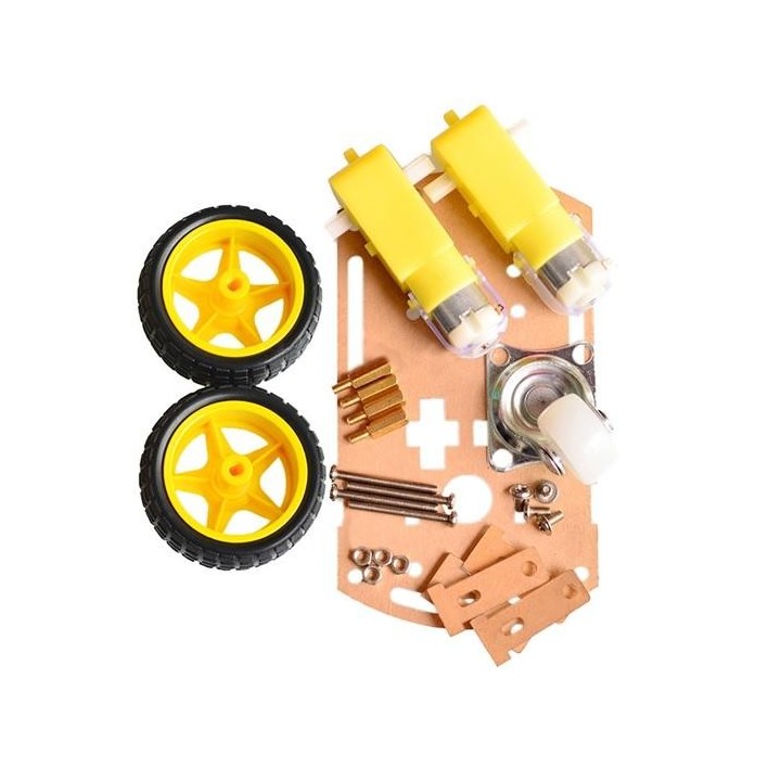 Componentes del Kit chasis de coche robot inteligente 2WD mini