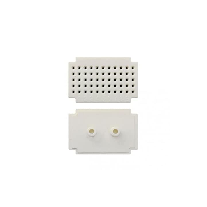 Micro protoboard de 55 conectores unidos en 11 filas de 5