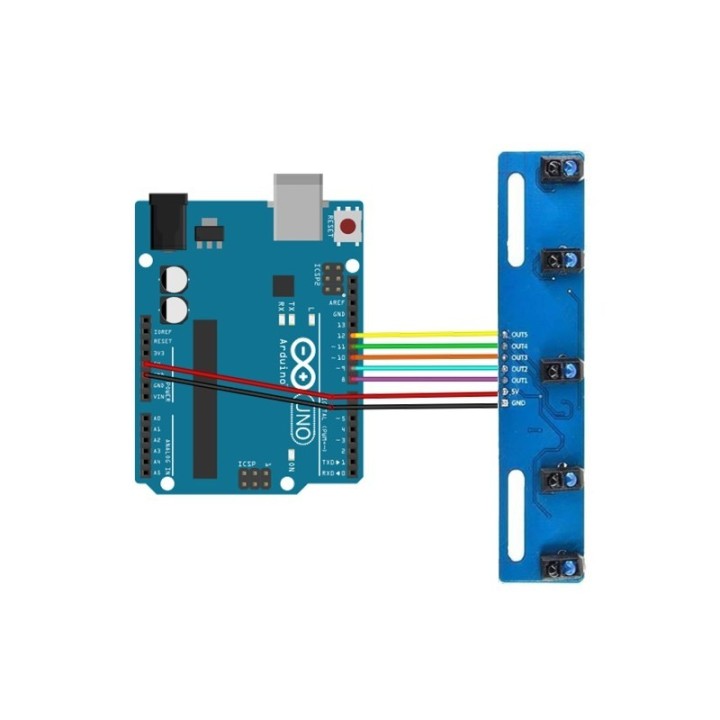 Módulo de seguimiento TCRT5000 de 5 canales
