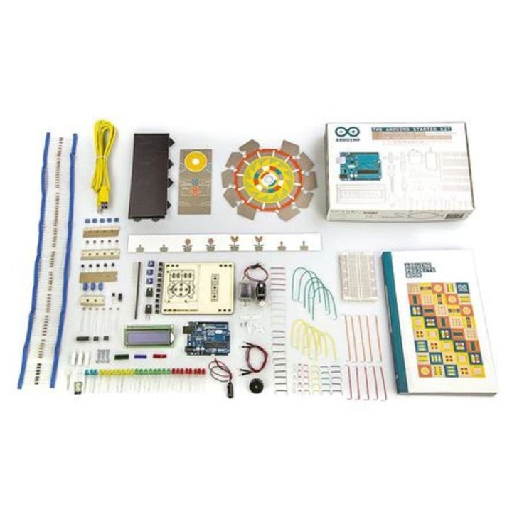 Componentes del Arduino Starter Kit en castellano