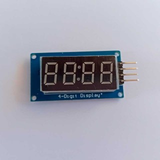Módulo LED display 4 Bits TM1637. Pantalla de 4 dígitos y 7 segmentos