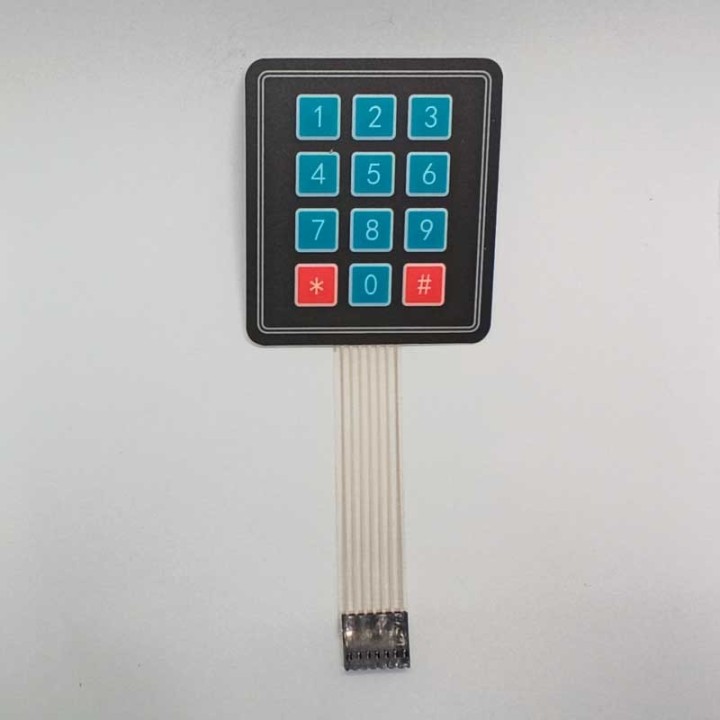 Teclado de membrana matricial 3 x 4 para Arduino